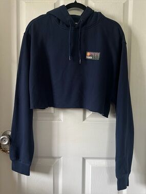 vans cut cropped hoodie